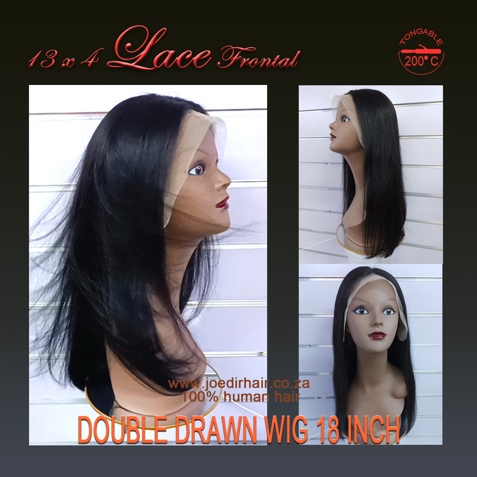 double drawn wig 18 inch